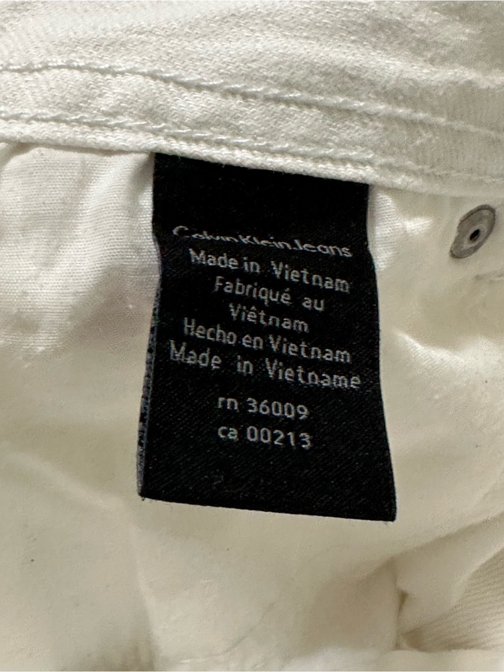 Calvin Klein Jeans Classic White Skinny Crop Women’s Jeans - Picture 8 of 9
